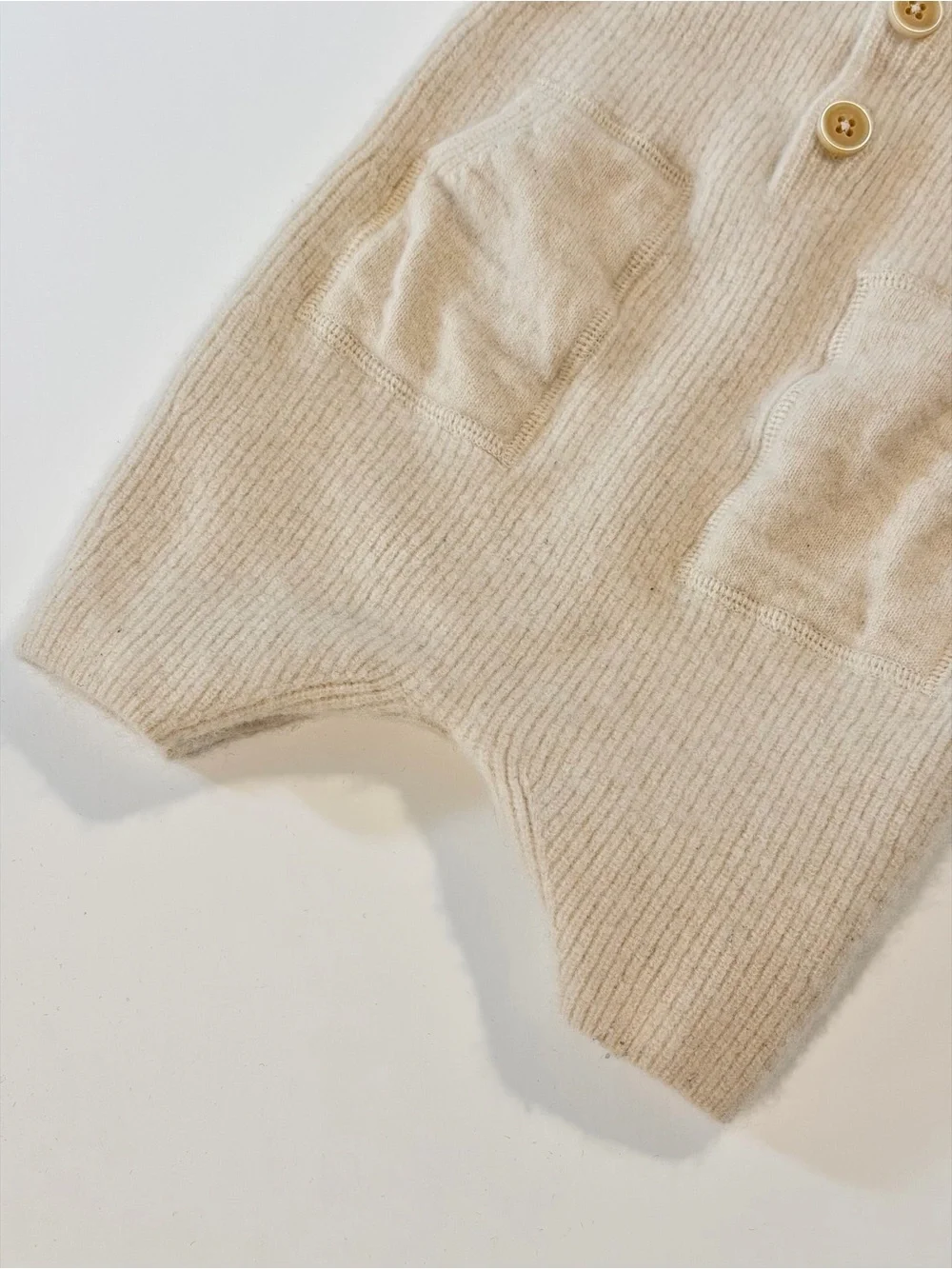 Banana Republic Cashmere Baby One Piece Jumper 0-3 Months Ivory Luxury Heirloom